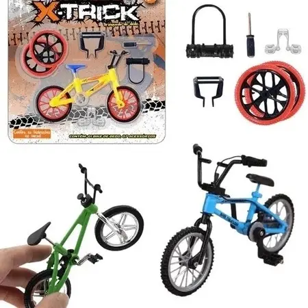 Kit Com 2 (Mini Bicicletas De Dedo Super Radical)Brinquedo Criança
