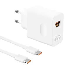 Carregador Huawei 66w Supercharge Original Usb-a + Usb-c Parede Viagem Rápido