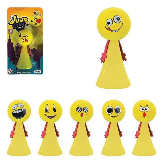 Brinquedo Jump Crazy Caretas Aperta E Pula