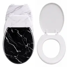 Assento Tampa de vaso Sanitário mármore almofadado encaixe universal