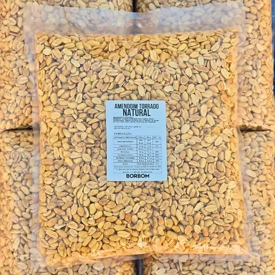 2KG Amendoim Torrado 100% Natural Fit Saudavel - Envio Rapido