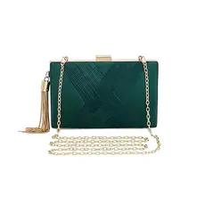 Bolsa Clutch Feminina Texturizada com Brilho e Alça Transversal para Jantares e Festas Y1014
