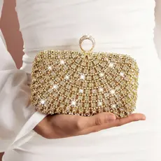 Bolsa Clutch Feminina 2 em 1 com Corrente Removível parasamento Festa e Jantar Y1108