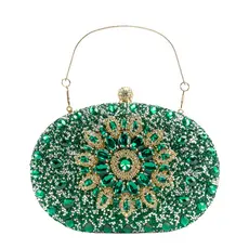 Bolsa Clutch Festa Feminina com Corrente Longa Removível para Casamentos e Jantares Elegantes Y1001