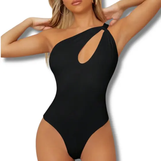 Body Gota Forrado Suplex Decote Diferenciado Feminino