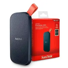 SSD Externo Portátil 1TB Interface USB 3.2 SanDisk SDSSDE30-1T00 Velocidade de Leitura Até 800MB/s Preto
