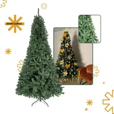 Arvore De Natal Pinheiro 1,5m 1,8m 2,1m 2,4m Tamanho até 1500 Galhos Tradicional Decoração LuvinCo