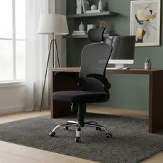Cadeira De Escritório Ergonômica Giratória Boston B100 Com Estofado Mesh Luvinco