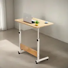 Mesa Notebook Ergonômica Multiuso Altura Regulável Rodinhas Mesa Escrivaninha para Cama Sofá Ajustes