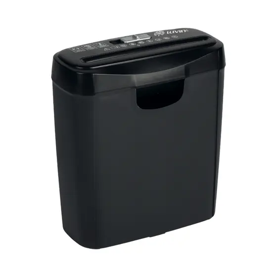 Fragmentadora de Papel Eletrica Automática Trituradora Picotadora Silenciosa LuvinCo Preto