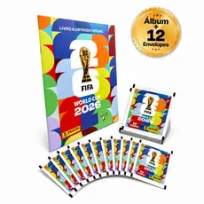 Álbum Brochura + Kit 12 Envelopes 84 Cromos + Chance de Lendária Copa Do Mundo