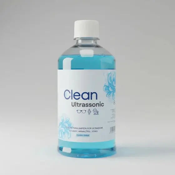 Liquido Para Limpeza De Óculos/ Lentes/ Limpa Tela/ Tv/ Celular - liquido ultrassom 500ml