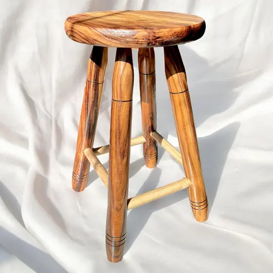 Banqueta Madeira Maciça 50cm Alt Banqueta Tamborete Banco Médio Mesa
