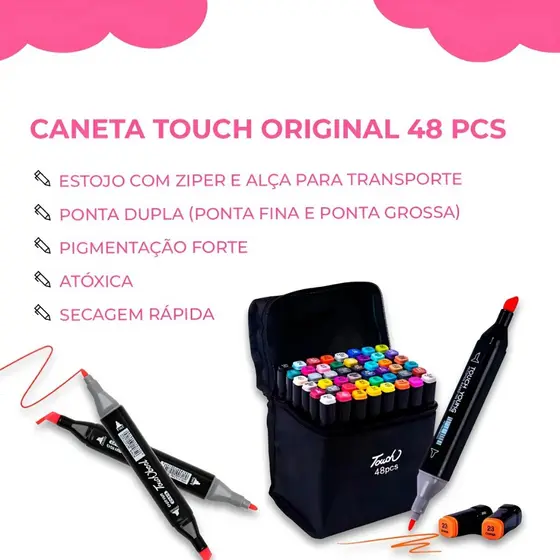 Canetas Hidrocor de 24/36/48/60 Colorir Pintar