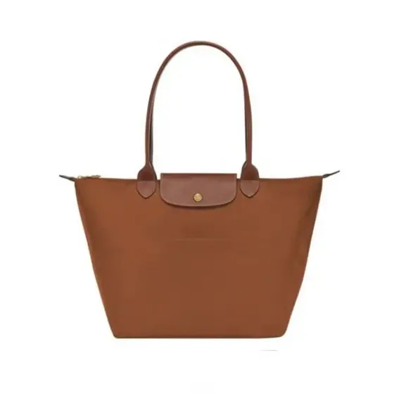 Bolsa Feminina Dobrável Tamanho Média Com Alça de Couro Sintético de Ombro