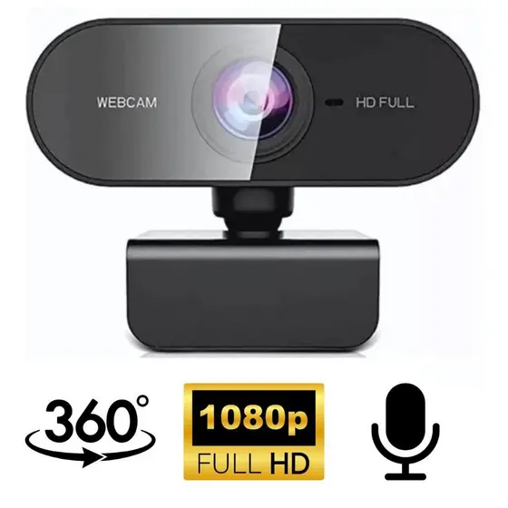 Webcam Full Hd 1080p Microfone Pc Notebook Home Office