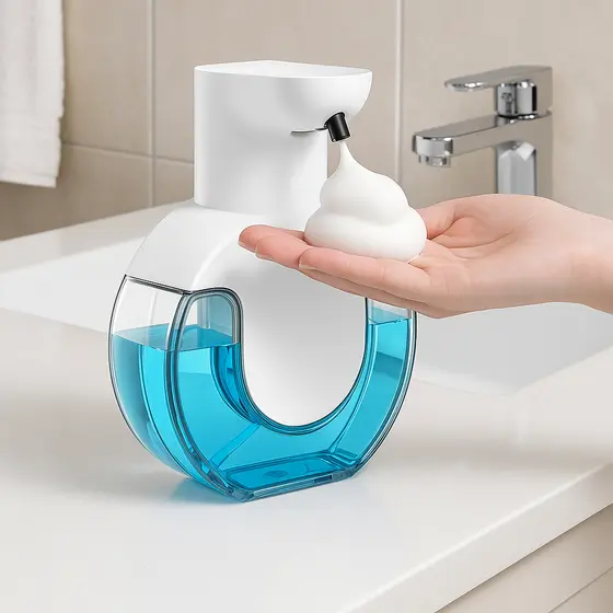 Saboneteira Automática Espuma Sensor Usb 420ml Recarregável