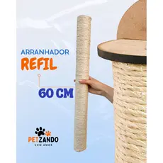 Refil Poste Sisal para Arranhadores PetZando Brinquedo Pet