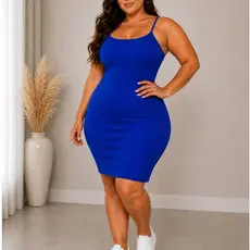 Vestido Midsize Plus Size Feminino Canelado Roupas Tamanho 48 Ao 58