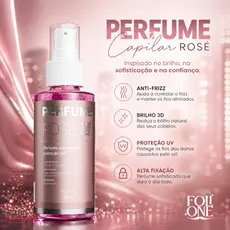 Perfume Para Cabelo Rosé Super Luxo Anti Frizz e Proteção Uv