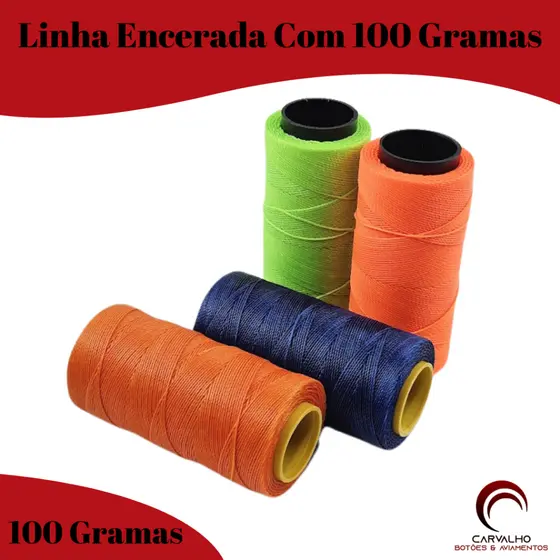 Linha Encerada Com 100 Gramas 1mm | Fio Encerado | Cordao Encerado | Fio Cordone