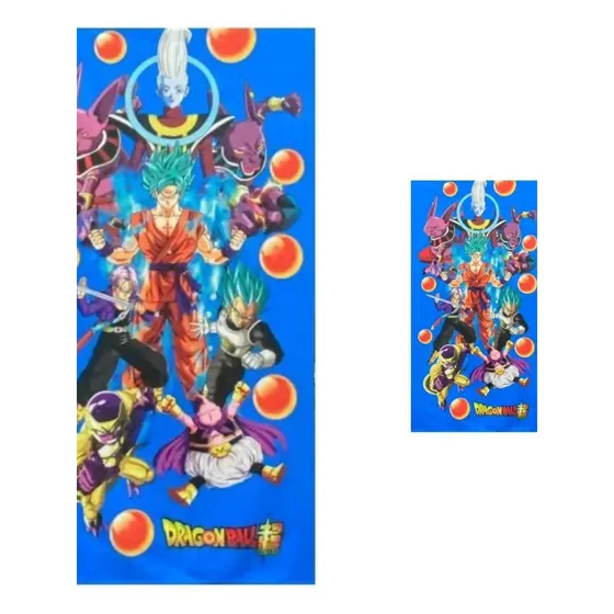 Jogo De Toalha Dragon Ball Com Toalha De Banho E Toalha De Rosto Algodão 1,40x70 Oferta
