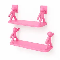 Prateleiras Bonequinho Buddy para Banheiro/Cozinha – Linda Decoração com Fixação Adesiva