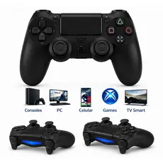 Controle Bluetooth Sem Fio Compatível Com P S 4 Pc Notebook TV Celular Android iOS Wireless