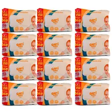 Kit C/12 Toalhas Umedecidas Guri Baby C/150 Unidades 1800un.