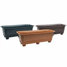Kit 5 Vaso de Planta Retangular 6L Plástico Duro Durável para Flores  Suculentas e Hortaliças