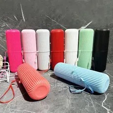 Estojo Porta Escova e Pasta Dental Plástico Multiuso para Viagem Viagem Bolsa Escola Colorido