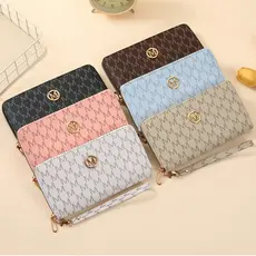 Carteira Feminina Grande Porta Celular Zíper Luxo Estampada Porta Cartões e Documentos