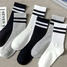 Kit 3,6 ou 12 pares Meia cano alto Academia e esportes