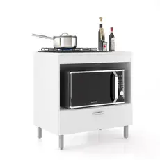 Balcão para Cooktop 4 Bocas com 1 Porta Compact - Cores