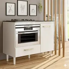 Balcão para Cooktop 4 Bocas e Forno T&T - Cores