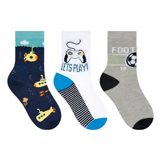 Kit 12 Pares Meias Infantil Menino Cano Longo