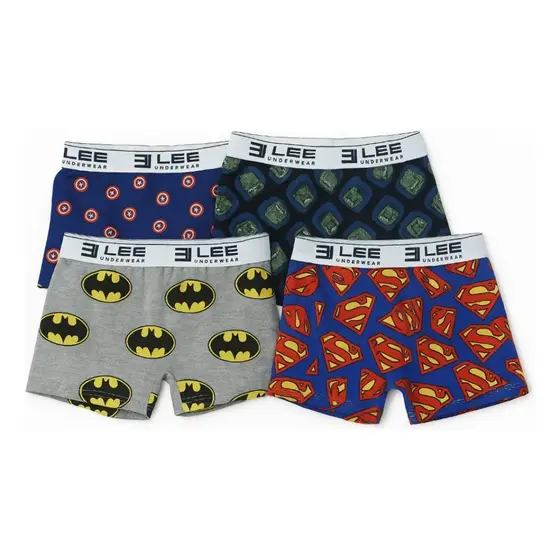 Cuecas Boxer Super Heróis Infantil Menino Kit 12 Unidades