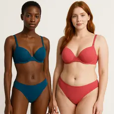 Kit 3 Conjuntos Feminino Calcinhas e Sutiãs Cores Sortidas