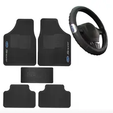 Tapetes Carro Ford + Capa De Volante Universal