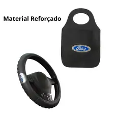 Capa de Volante Automotivo Carro Ford + Lixinho Multiuso Ford