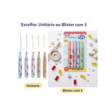 Marca-Texto com Aroma Fini - Blister com 5 Unidades Estampado e Colorido  Leoarte