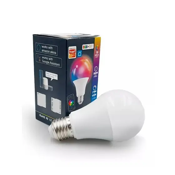 Lâmpada Inteligente 15w Rgb Smart Life Tuya Para Alexa E Google Assistant