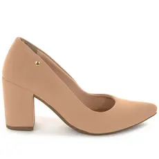 Scarpin Feminino Bico Fino Salto Alto Bloco Geométrico Confortável Tradicional Elegante Ref: 94.84