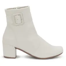 Bota Coturno Feminina Cano Curto Salto Grosso Confortável com Fivela Elegante Casual Ref: 190