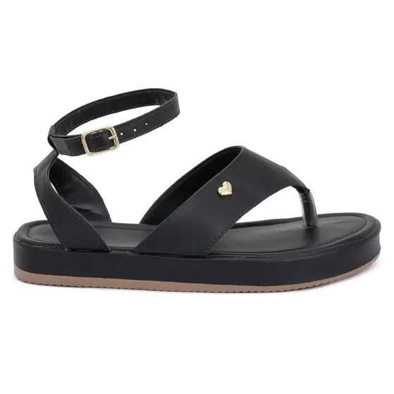 Sandália Chinelo Feminina com Fivela Estilo Flatform Moda Modesta Ref: 017