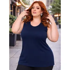 Regata Plus Size Básica Lisa Viscolycra Alça Larga Fitness Para Academia Treino Trabalho