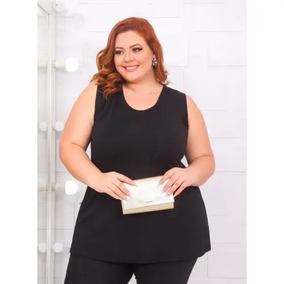 REGATA PLUS SIZE FEMININA TAPABUMBUM VISCOLYCRA SOLTINHA LISA G1 G2 G3 Conforto o dia todo