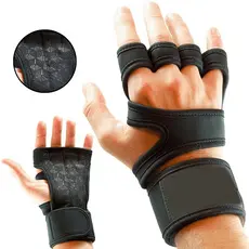 Luva De Academia Com Munhequeira Musculação Treino Esportiva Ciclismo Ginástica Crossfit Grip