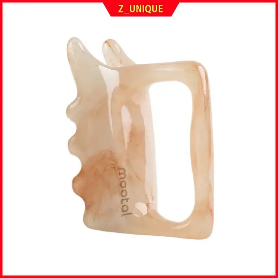 Massageador Mootal Body Gua Sha – Ferramenta De Relaxamento Facial , Couro Cabeludo E Pescoço De Borda Dupla | Portátil , Seguro Para A Pele , Lavável , 65g