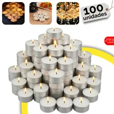 Kit até 100 Velas Rechaud Flutuante Decoração Festa Decorativas Casamento Dia dos Namorados